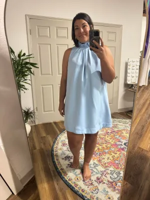 Betti's Back Bow Tie Swing Dress