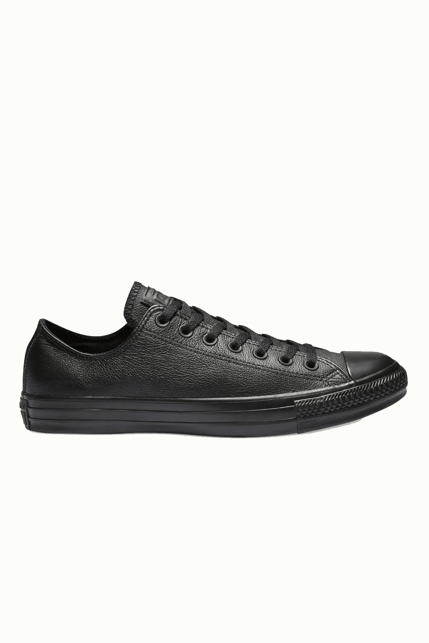 CONVERSE CHUCK TAYLOR ALL STAR LEATHER LOW TOP - BLACK MONO LEATHER