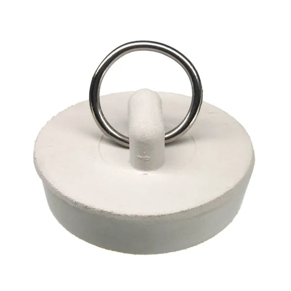 Danco 80227 Drain Stopper, Rubber, White, For: 1-1/2 in Drain, Universal Sink