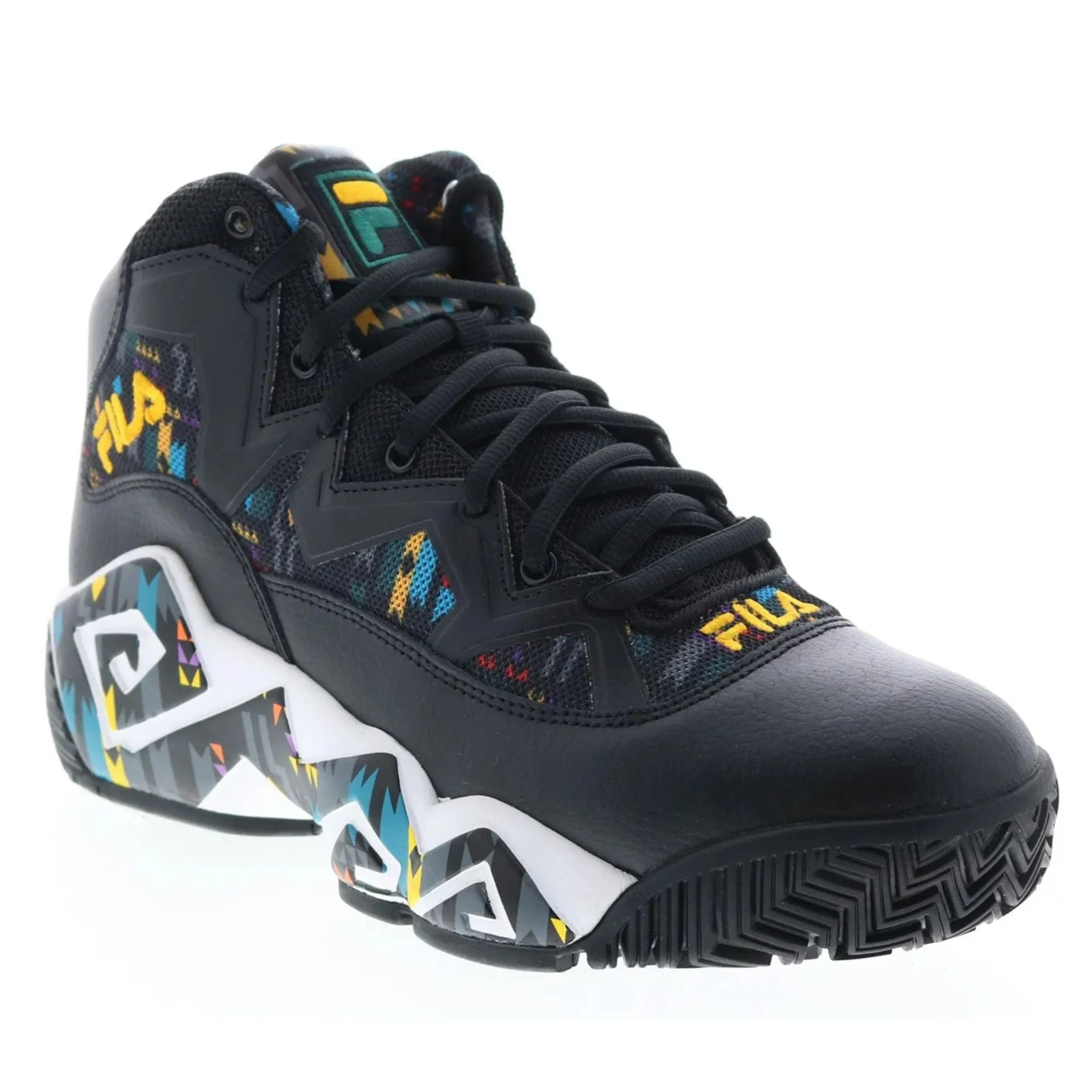 Fila Men's 1BM01265-042 MB Jamal Mashburn Black June Bug Saffron Retro Basketball Shoes