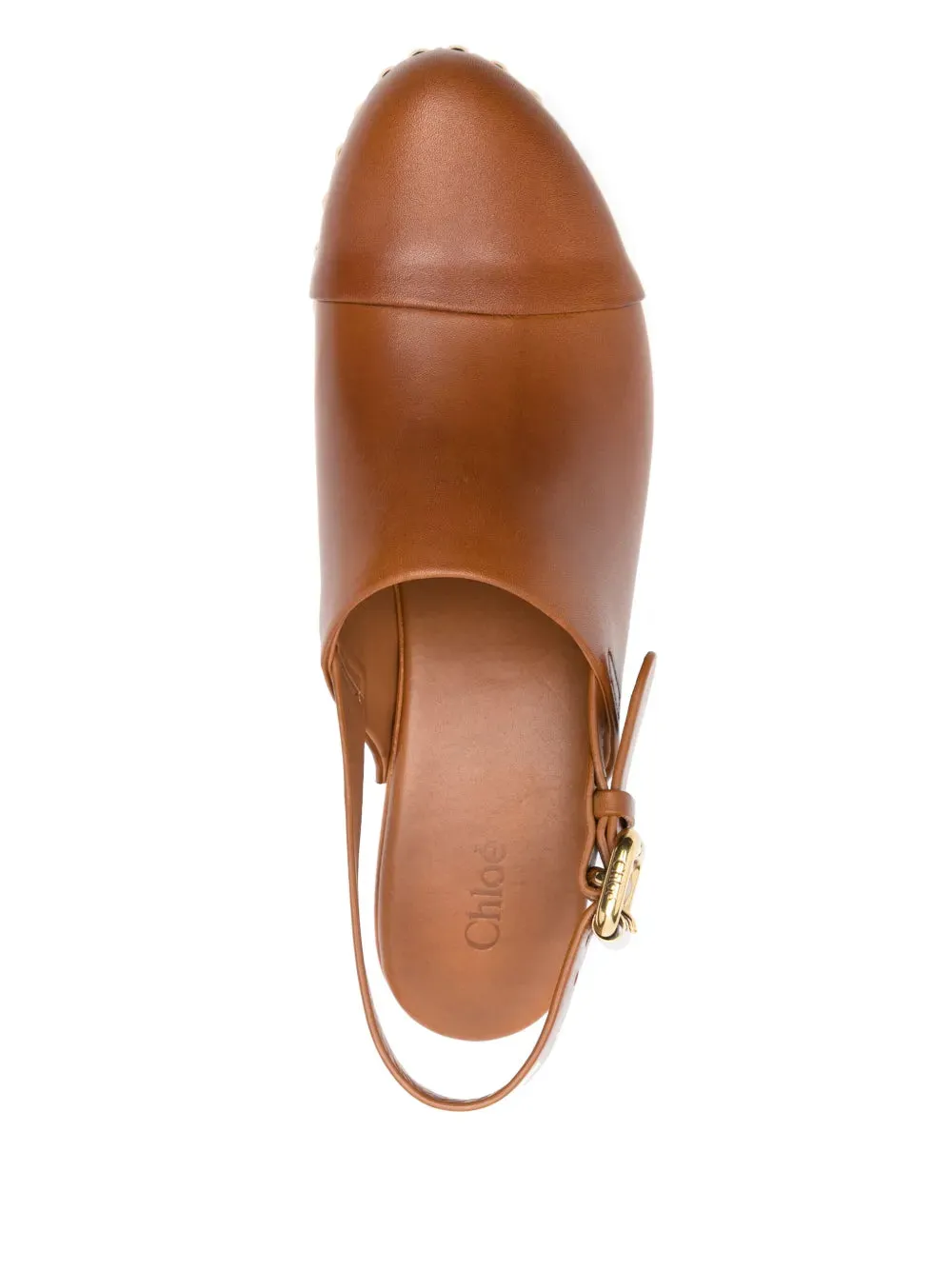 Jeannette Wedge Clog in Ginger Brown