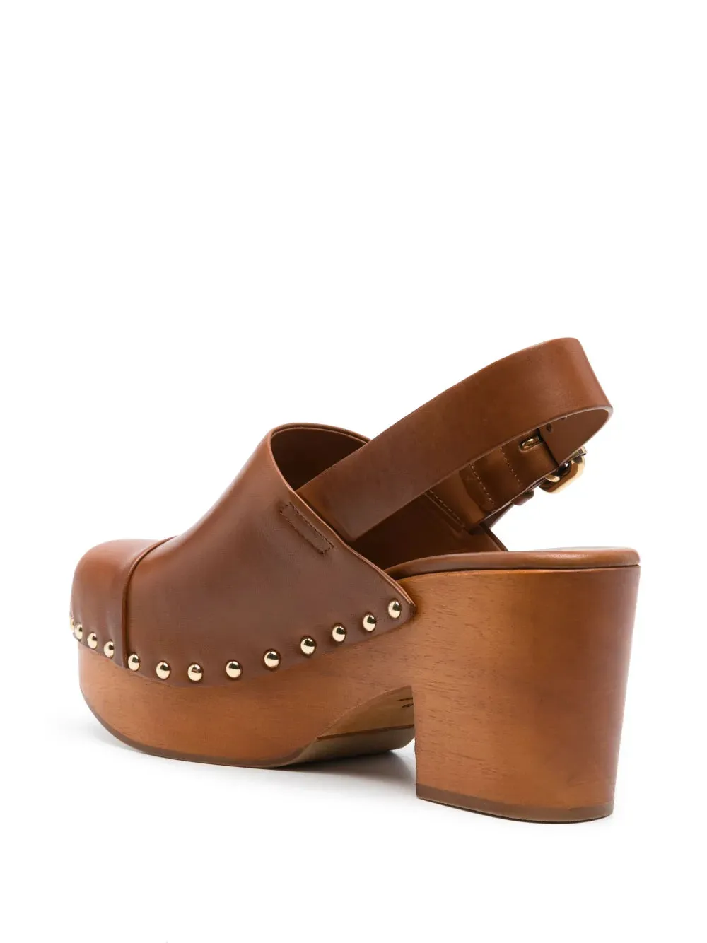 Jeannette Wedge Clog in Ginger Brown