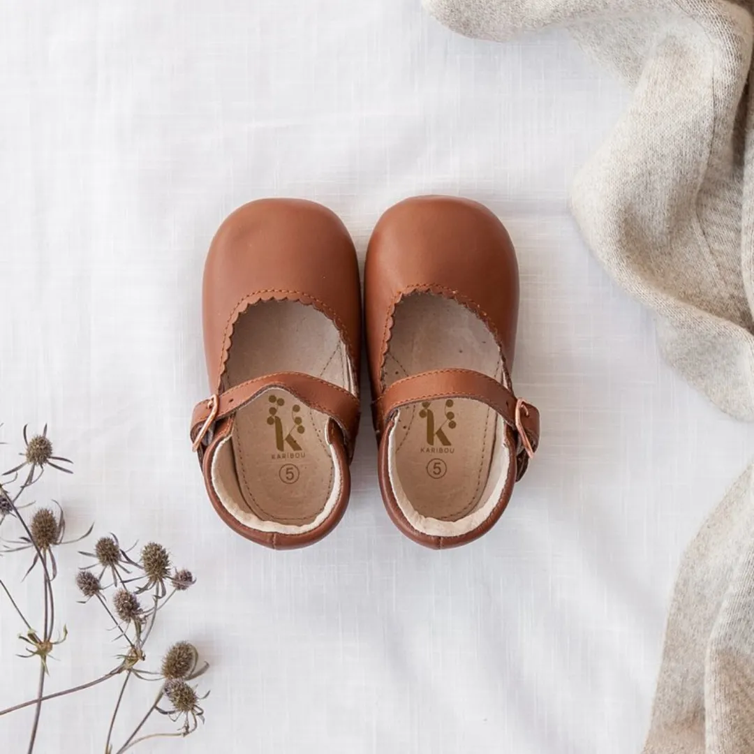 Karibou | Gigi Genuine Leather Mary Janes - Chocolate
