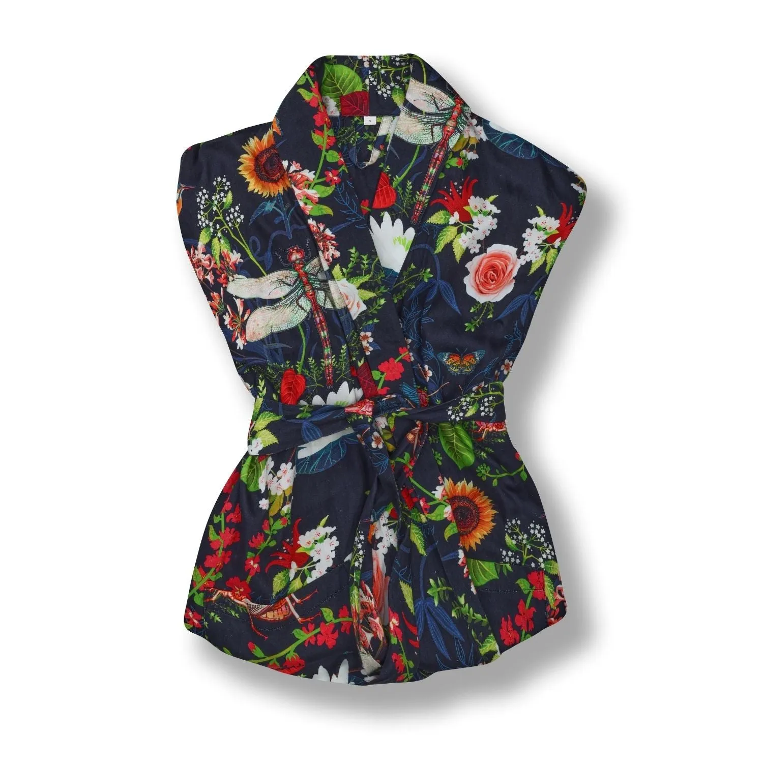 Lightweight Women's Dressing Gown - Garden Treasure