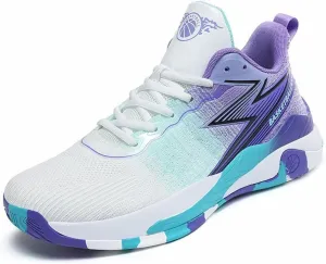 Men's High top Basketball Shoes Anti Slip Shock-Absorbing Breathable Sports Running Indoor Outdoor Training Shoes