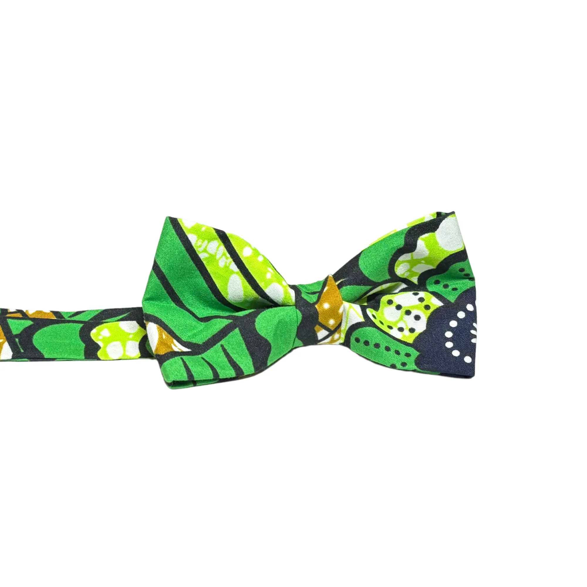 Mens Orange Sunset African Ankara Bow Tie