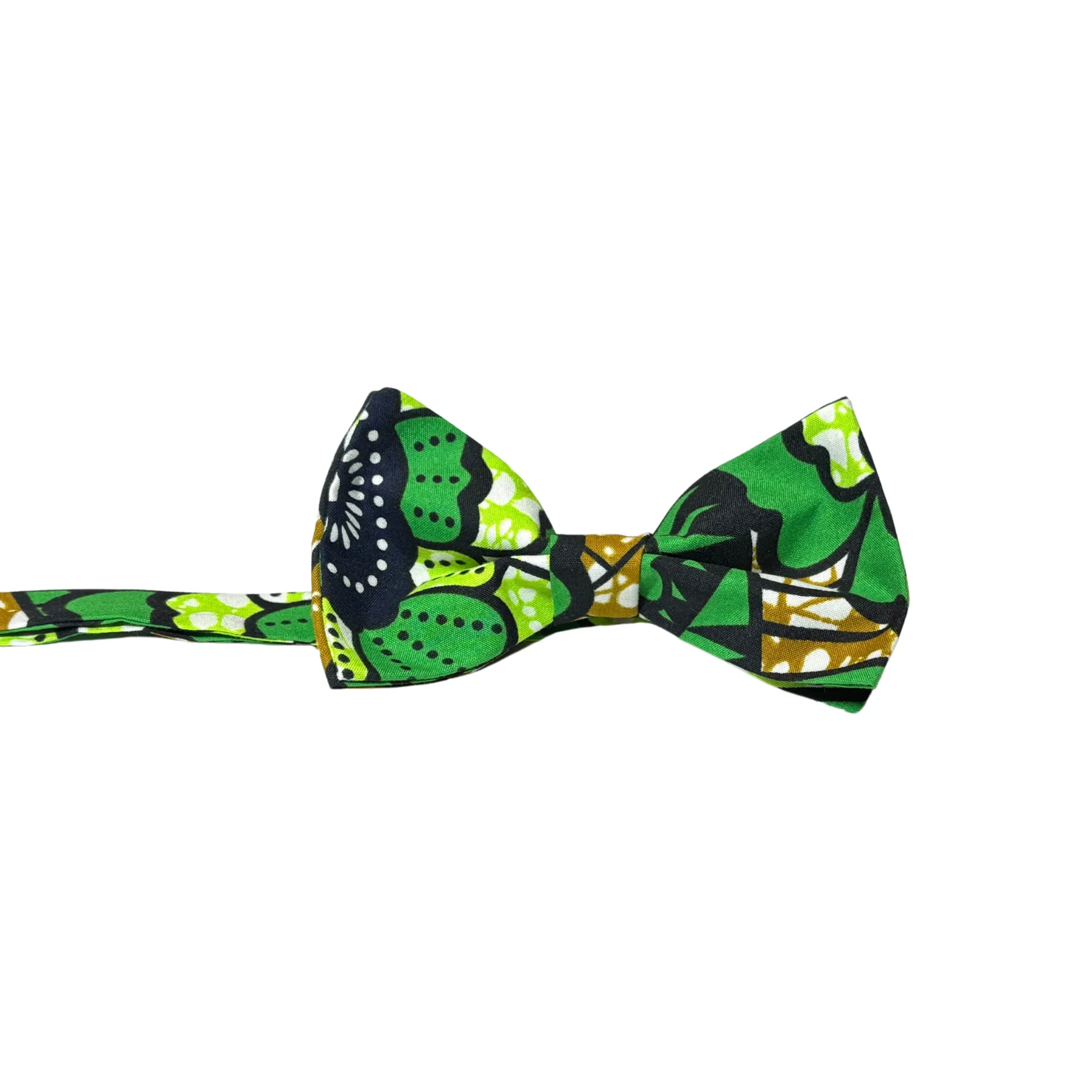 Mens Orange Sunset African Ankara Bow Tie