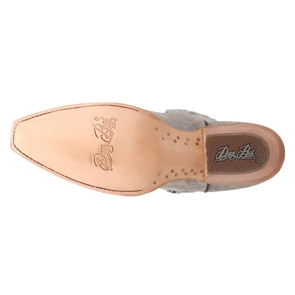 Miley Cut-Outs Rhinestone Snip Toe Pull On Cowboy Boots