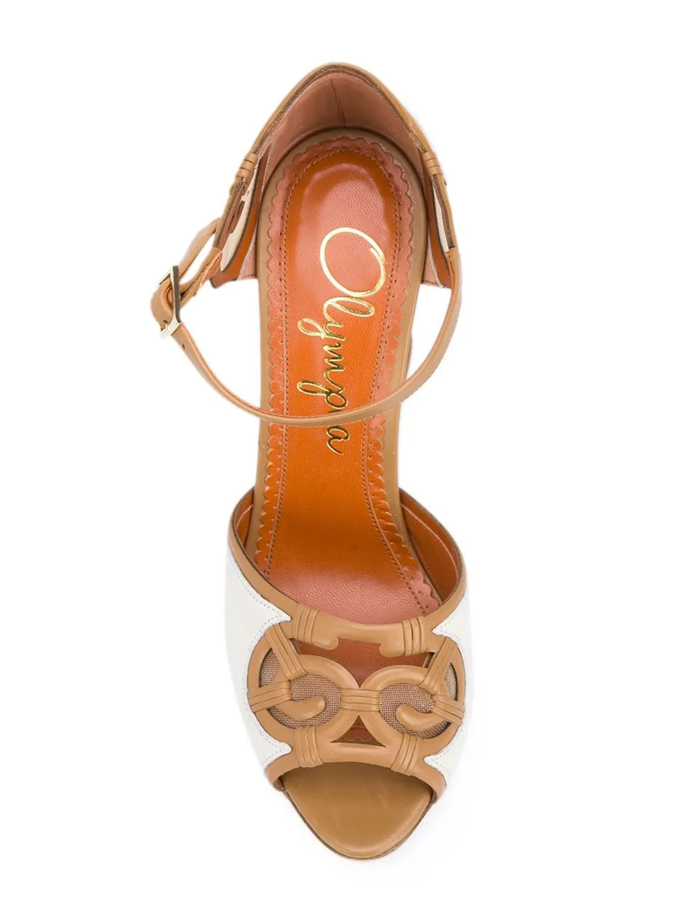 Rattan wedge sandals