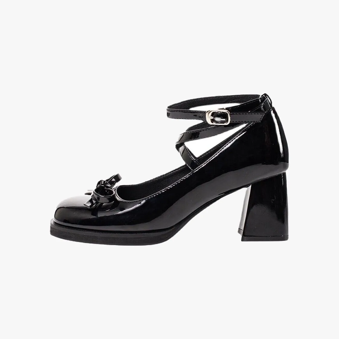 Retro Cross-Tie Marry Janes Pumps