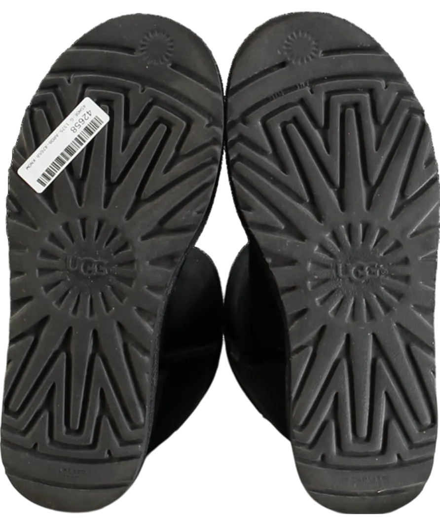 UGG Classic Short Ii Boots Black Suede UK 4 EU 37 