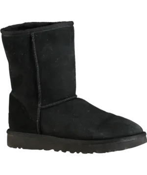 UGG Classic Short Ii Boots Black Suede UK 4 EU 37 