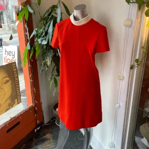 Vintage 50s 60s Saks Fifth Avenue retro space age short sleeve dress (HT2401)